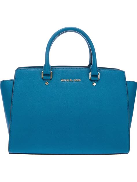 michael kors selma bag turquoise|Michael Kors selma satchel.